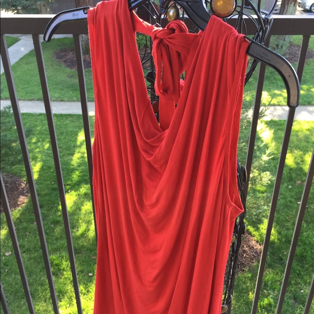 Cabi Sleeveless Top Scarlet Red Tie Back